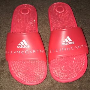 Adidas Neon Pink Ella McCartney Slides Size9W